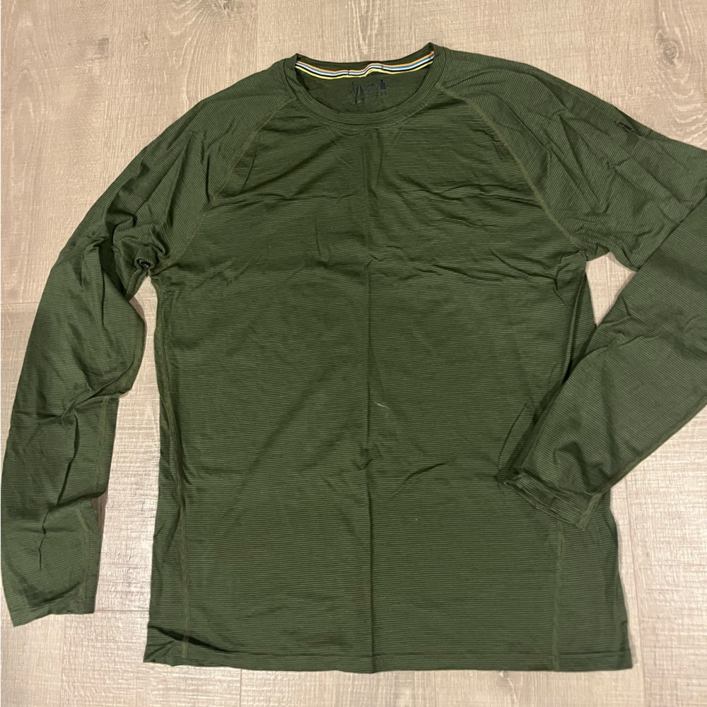 Smartwool green long sleeve shirt size m
